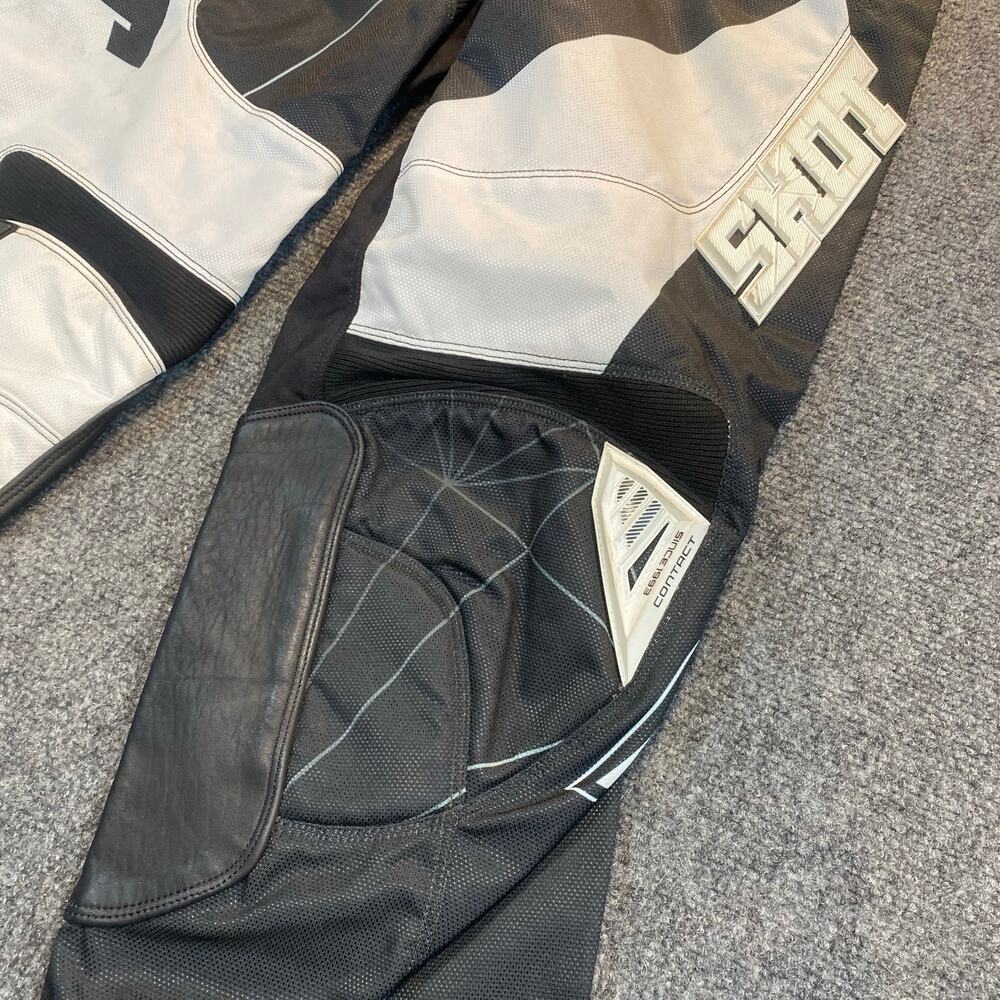 Shot Race Gear Contact Infinite Motocross Dirt Bike Riding Pants Black White 32 - Picture 3 of 8